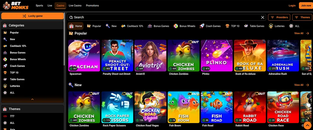 Betmonks Casino